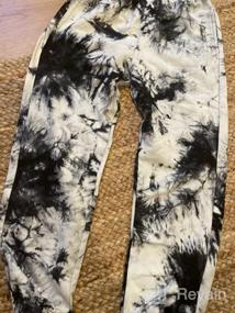 img 5 attached to Colorful Comfort: Jobakids' Tie-Dye Jogger Pants For Active Girls 6-12 Years