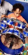 img 1 attached to ToyVelt 12 Piece Kids Jazz Drum Set - Stimulate Creativity & Rock Out With Little Rockstar Kit! review by Brad Phifer