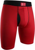 long leg underwear for men: 2undr power shift boxer 9 logo
