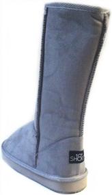 img 1 attached to Stay Warm In Style With Shoes 18 Women'S Mid-Calf Boots: 12" Australian Classic Tall Faux Sheepskin-Fur