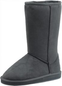 img 2 attached to Stay Warm In Style With Shoes 18 Women'S Mid-Calf Boots: 12" Australian Classic Tall Faux Sheepskin-Fur