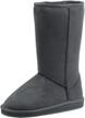 stay warm in style with shoes 18 women's mid-calf boots: 12" australian classic tall faux sheepskin-fur logo