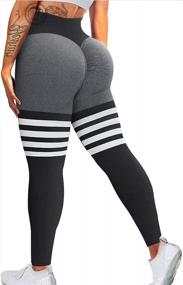 img 4 attached to Enhance Your Curves With High Waisted Seamless Leggings For Women: Perfect For Yoga, Workouts And Tummy Control