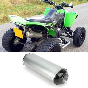 img 3 attached to 1 3In Exhaust Muffler Silencer Motorcycle