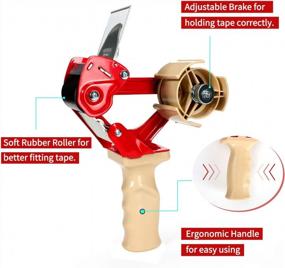 img 2 attached to Effortlessly Seal Your Packages With Elepa Heavy Duty Packing Tape Dispenser Gun