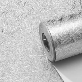 img 4 attached to Waterproof Silver Foil Wallpaper | Ideal For Hotel, KTV, Bars & TV Backdrops | Stunning Silver Finish | Size 0.53M X 10M = 5.3㎡