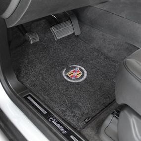 img 3 attached to Cadillac XTS Floor Mats: Premium Ebony Design 🚘 with Crest - Perfect fit for 2013-UP Models (2PC set)