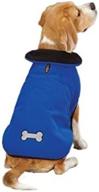 🐾 blue zack & zoey reflective thermal pet jacket - enhance visibility for improved seo логотип