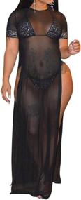 img 3 attached to Sexycherry Swimsuit Sleeveless Swimwear Drawstrings Women's Clothing ~ Swimsuits & Cover Ups