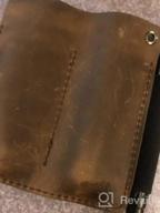 картинка 1 прикреплена к отзыву Chestnut Leather EDC Sheath Pocket Organizer For 4.5" Knife, Flashlight, Pen Loop & More. от Paul Dye