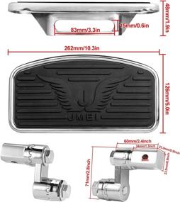 img 1 attached to 🔧 Adjustable Floorboard Foot Pegs for Yamaha Vstar 650 400 (1998-2019) Motorcycle