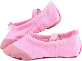 img 2 attached to 🩰 LONSOEN Ballet Slipper Ribbons Ballerinas: Stylish Flats for Girls' Dance Shoes