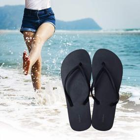 img 2 attached to Stylish And Comfortable Adokoo Women'S Flip Flop Sandals For Beach And Shower