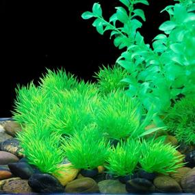 img 3 attached to 🌿 Saim Artificial Plastic Plants Decor: Enhance Your Fish Tank with a Small Pack of 20 Vibrant Aquarium Ornaments