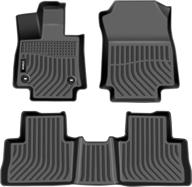 🚗 viwik floor mats 2019-2022 rav4 (non-hybrid), all weather car mats 1st & 2nd row, front & rear, black tpe floor liners logo