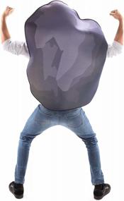 img 2 attached to Unisex Funny Rock Halloween Costume - Solid Boulder, Stone Multicolored Outfit