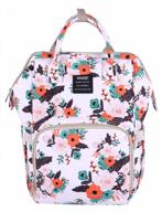 водонепроницаемая многофункциональная сумка для подгузников mummy fashion, рюкзак для подгузников, сумка-тоут - jiayou 1 # flower, 20l логотип