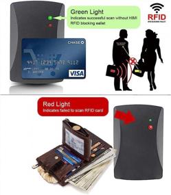 img 1 attached to 👔 Stylish Trifold Wallets for Men: Leather Blocking Minimalist Accessories, Card Cases & Money Organizers