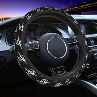 🚗 anime car steering wheel cover - universal 15 inch neoprene anti-slip wheel protector - car accessories interior wheel covers for women and men - jan2 логотип