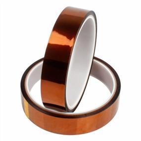 img 4 attached to PAMISO Heat Resistant Tape (2 Pack) - 108Ft X 4/5 Inches - Ideal For High Temperature Applications Including No Residue Heat Transfer, Vinyl Heat Press, 3D Printing, And PCB Protection