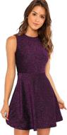 👗 didk sleeveless flared glitter dress for women – women's clothing and dresses логотип