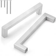 upgrade your kitchen and bathroom with gobrico 15 pack stainless steel square cabinet pulls and handles logo