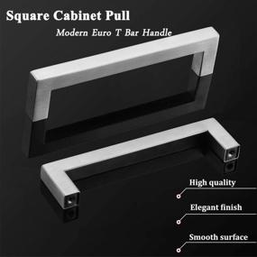 img 2 attached to Upgrade Your Kitchen And Bathroom With Gobrico 15 Pack Stainless Steel Square Cabinet Pulls And Handles