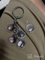 img 1 attached to Academia Keychain Keychains Todoroki Double Sided: The Perfect Accessory for My Hero Academia Fans review by Matt Estrada