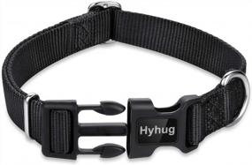 img 2 attached to Small Solid Black Pup Dog Collar From Hyhug Pets Classic Collection