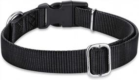 img 1 attached to Small Solid Black Pup Dog Collar From Hyhug Pets Classic Collection