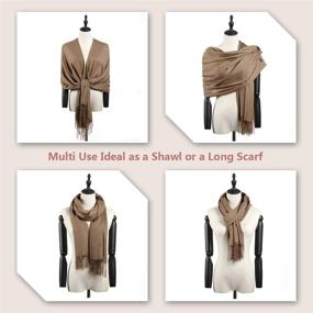 img 3 attached to Pashmina Shawls Cashmere Twins Dream Women's Accessories : Scarves & Wraps