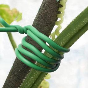 img 3 attached to Garden Plant Ties Flexible, Soft Twist Wire Ties 33 Feet, Tomato Plant Support Garden Twine, Rubber Coated Garden Twine Wire Support Plant Stems Stalks