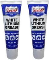 литиевая смазка lucas oil 10533 белого цвета - 2 штуки по 8 унций в сжимаемых тюбиках. логотип