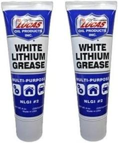 img 2 attached to Литиевая смазка Lucas Oil 10533 белого цвета - 2 штуки по 8 унций в сжимаемых тюбиках.