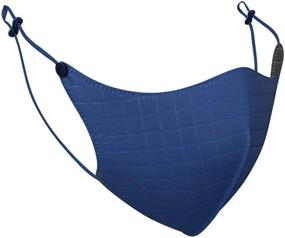 img 2 attached to Vega Lumica Fashion Mask: Soft Fabric With Solid Pattern In 9 Colors & M/L Sizes.
