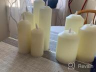 img 1 attached to 6-Hour Timer LED Lytes Flameless Decorative Candles - 5 Ivory Wax Narrow Battery Candle Set With Realistic 3D Flame & Wick Flickering review by Michael Altayeb