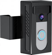 🔒 adjustable anti-theft video doorbell mount bracket - no drilling, unobstructed doorbell motion sensor - ideal mounting accessories for homes, apartments, and offices logo