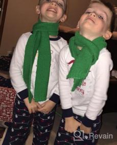 img 6 attached to Зимние вязаные шарфы для маленьких девочек с аксессуарами для младенцев