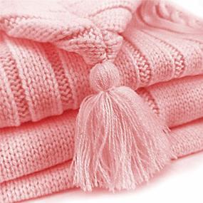 img 2 attached to XMWEALTHY Newborn Baby Wrap Swaddle Blanket: Cozy Knit Sleeping Bag for Baby (Light Pink, 0-6 Months)