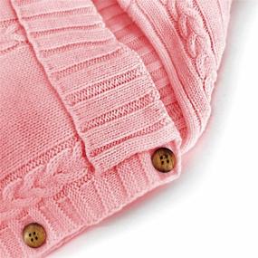 img 3 attached to XMWEALTHY Newborn Baby Wrap Swaddle Blanket: Cozy Knit Sleeping Bag for Baby (Light Pink, 0-6 Months)