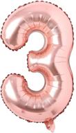 🎉 party perfect: 40 inch rose gold letter balloon for wedding, birthday, bridal shower & more! логотип