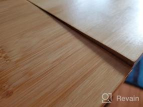 img 5 attached to Регулируемый приставной столик из бамбукового дивана с откидной столешницей - Z-образный столик YOURLITE для гостиной, офиса, спальни.