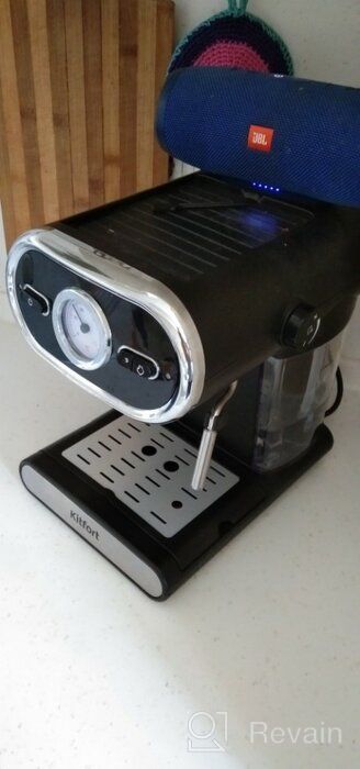 img 2 attached to Rozhkovy coffee maker Kitfort KT-702, black review by Czesawa Grzymkowska ᠌