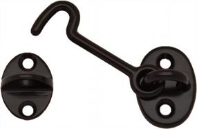 img 3 attached to Pack Of 2 QCAA Cabinet Hook Latch In Oil Rubbed Bronze, 2-1/2" For Cabinets And Windows, Premium Forged Brass Construction, Made In Taiwan