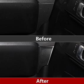 img 1 attached to Enhance Your Ford Mustang GT Interior with Carbon Fiber Center Console Instrument Sticker Decal - Must-Have Accessories for 2015-2020 Models