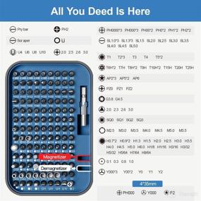 img 3 attached to 🔧 Набор отверток Kingsdun Precision: 130 в 1, набор инструментов для ремонта ноутбуков с 120 насадками и магнитными отвертками - идеально подходит для ПК, Xbox, телефонов, игровой консоли Switch и самостоятельного ремонта моделей автомобилей с радиоуправлением.
