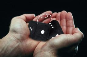 img 2 attached to Black Plush Car Hanging Fuzzy Dice - Zone Tech Decorative Mirror Dice Pair With White Dots, 3 Inches