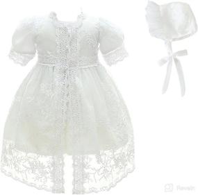 img 4 attached to 👗 Glamulice Baby Girl Party Dress | Christening Baptism Dresses | Lace Princess Bow Formal Gown