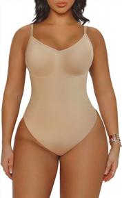 img 4 attached to Get Your Dream Body With YIANNA'S Sculpting Bodysuit For Women - Tummy Control, Seamless Shapewear!