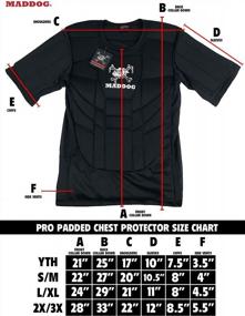 img 3 attached to Stay Protected And Comfortable On The Field With Maddog Sports Pro Padded Chest Protector